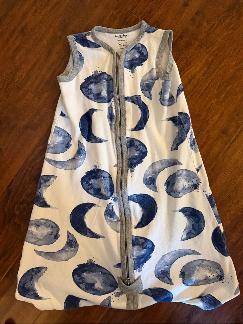 Burt's Bees Blue Moonprint Sleeveless Sleep Sack
